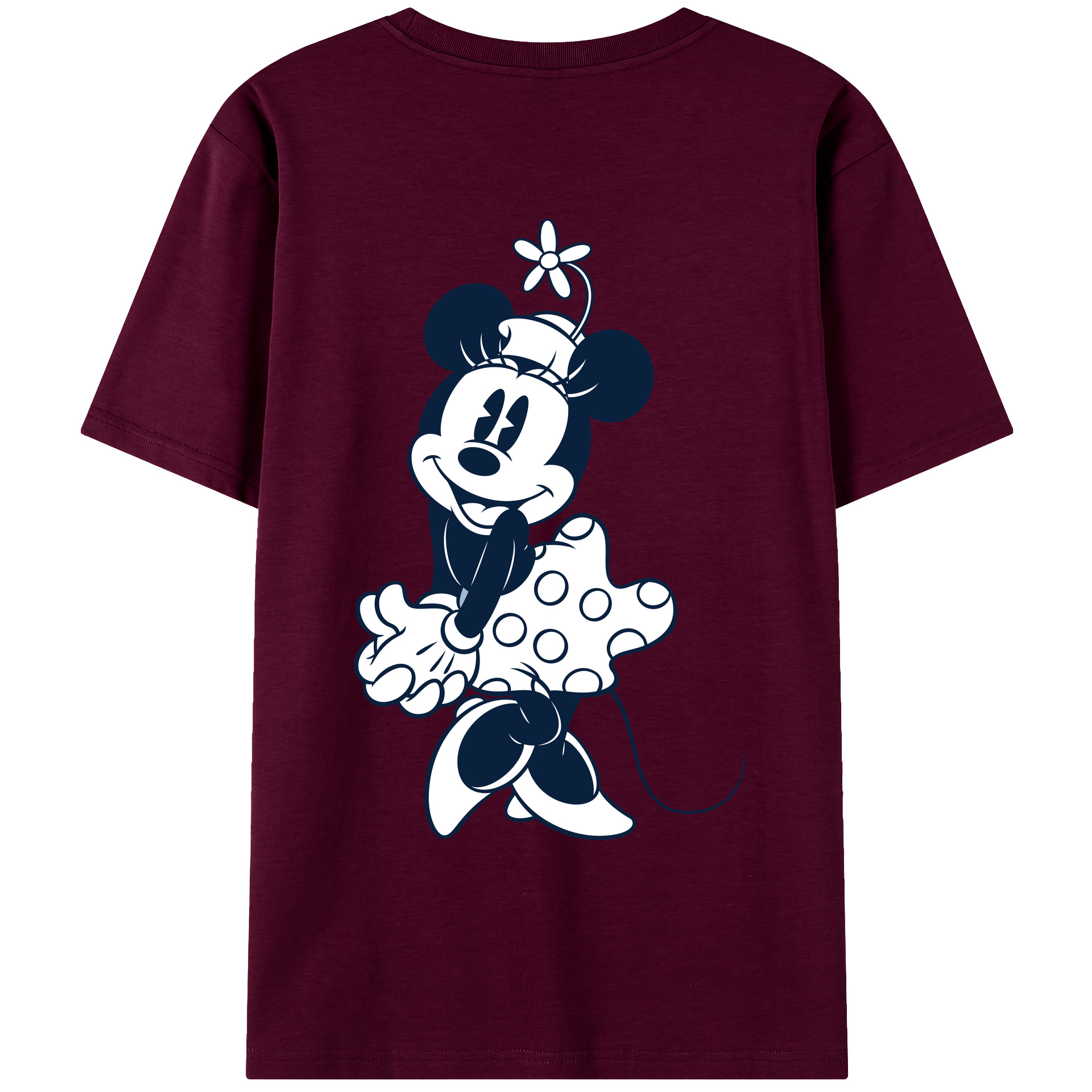 （画像用） ミッキーマウス Mickey Mouse レディース半袖Tシャツ(バックプリント)